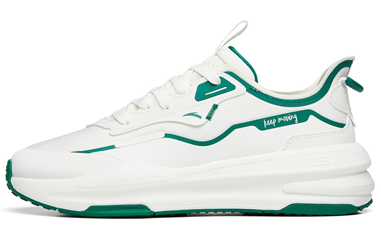 ANTA C37 Series Casual Shoes Men's Low Top Ivory White/Turquoise