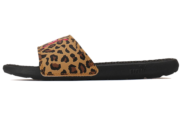 PUMA Cool Cat Sports Leopard Slipper Black Women's
