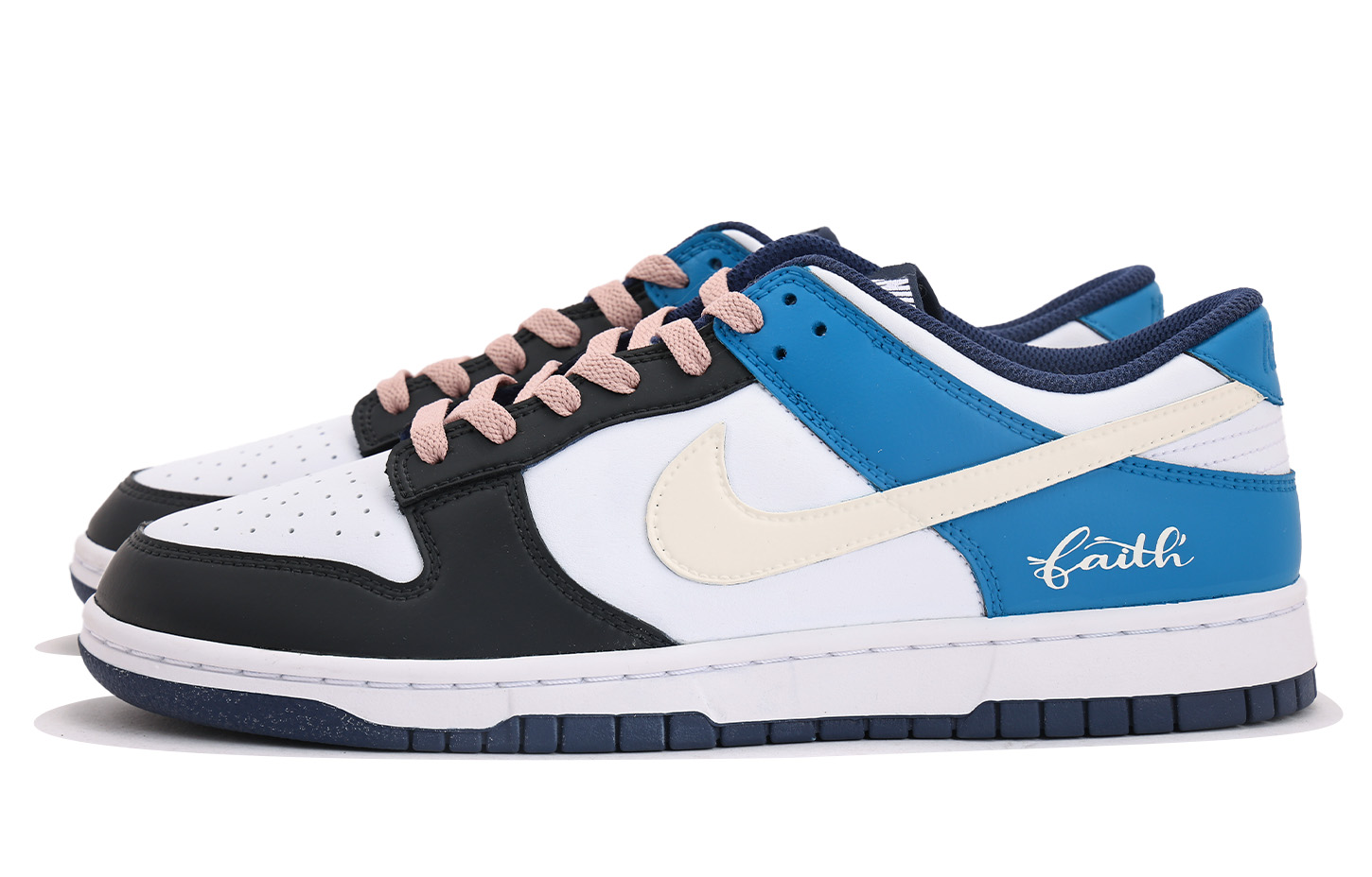 Nike Dunk Abrasion Resistant Low Top Skateboard Shoes Unisex White Blue купить в интернет-магазине Yoocart с быстрой доставкой по России.