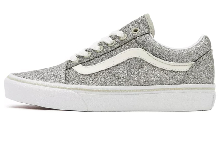 Vans Old Skool Low Top Sneakers Silver/Grey Women's