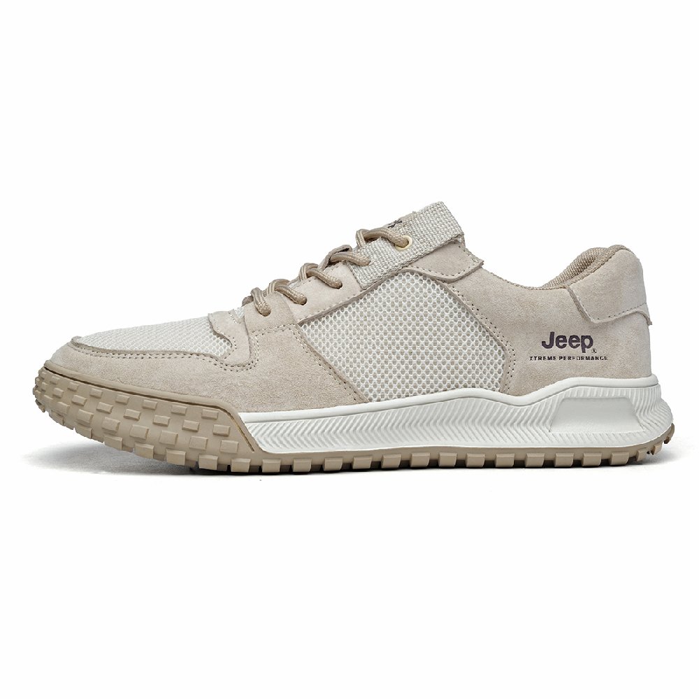 Jeep Slip-Resistant Breathable Low-Top Casual Shoes Men's Sand
