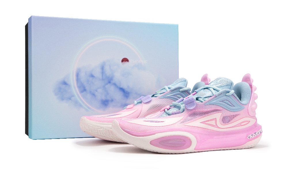 LiNing All City 11 Low-Top Basketball Shoes Men's Blue Pink
