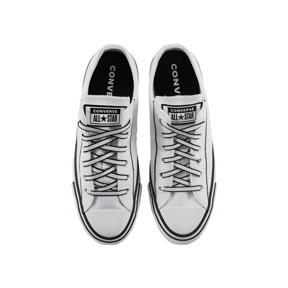 Converse Chuck Taylor SEASONAL Anti-Slip Wear-Resistant Low-Top Canvas Shoes Women's Black White