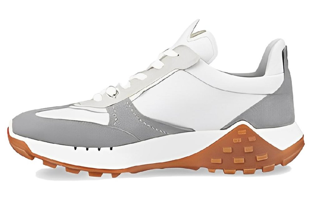Ecco Cushioning Low Top Casual Shoes Men's White Gray