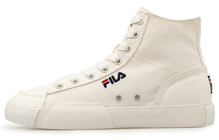 FILA FUSION Fila Block High Top Canvas Shoes White Women's