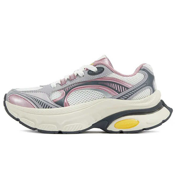 361° Heart Shoes Heart Slip Resistant Abrasion Resistant Low top Casual Shoes Women's Magic Carpet Gray Purple
