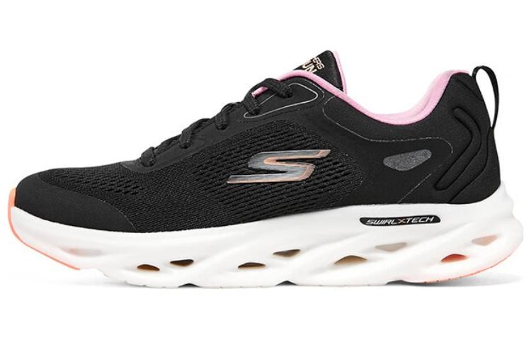 Skechers Go Run Swirl Tech 'Black White Pink' Women's