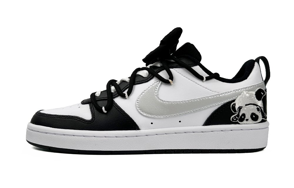 Nike Court Borough Low-Top Skateboard Shoes Women's Black White