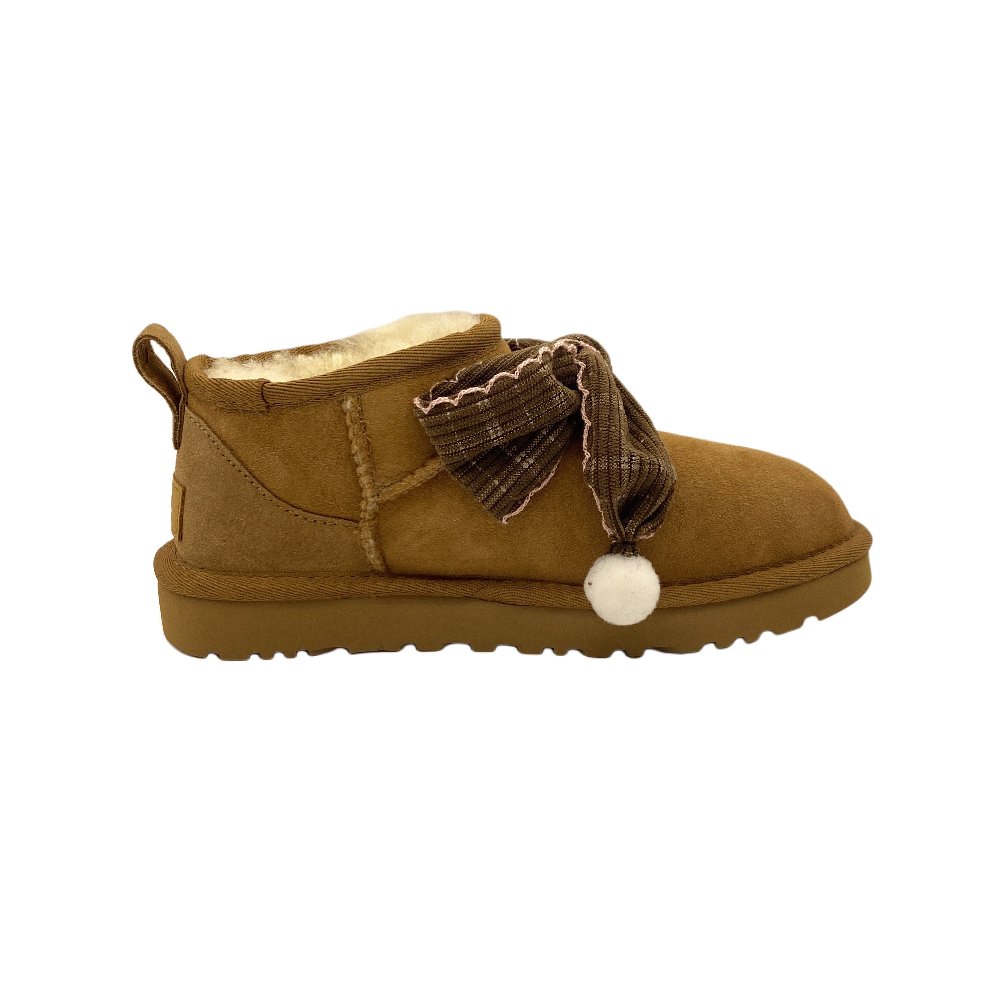UGG CLASSIC ULTRA MINI Coffee Bear Warm Slip-Resistant Snow Boots Women's Chestnut Brown