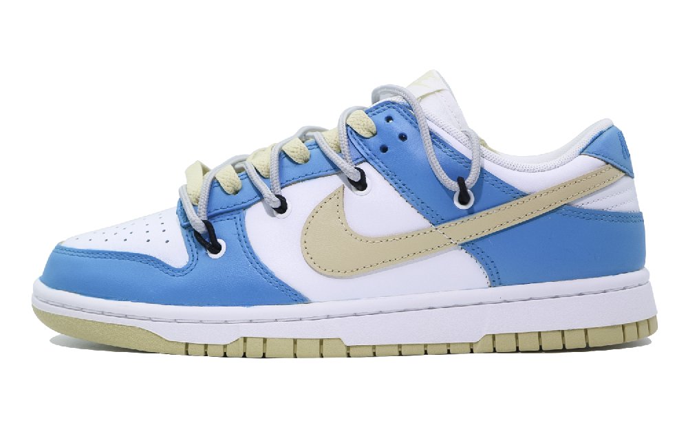 Nike Dunk Low 'Team Gold' Anti-Slip Wear-Resistant Low-Top Skateboard Shoes Men's Blue Brown