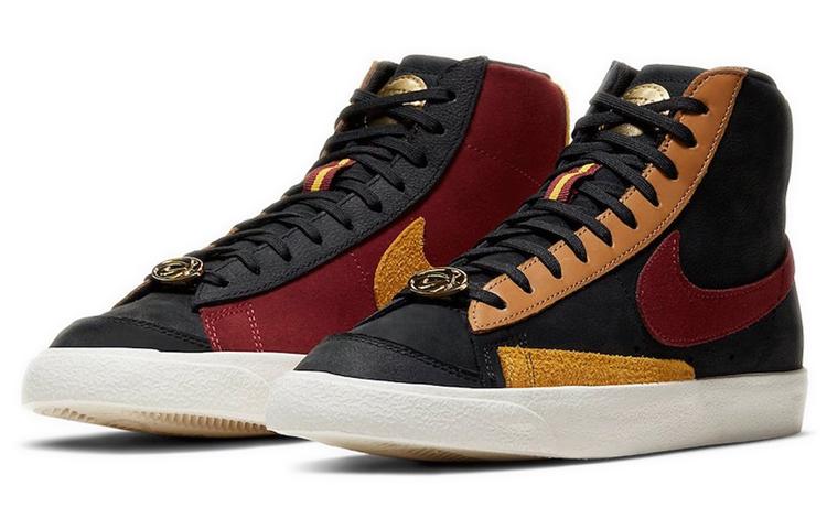 Nike Blazer Mid 77 Black Team Red University Gold Women's купить в интернет-магазине Yoocart с быстрой доставкой по России.