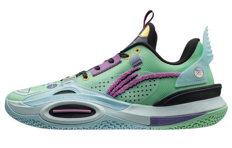 LiNing All City 10 Cloudy Pop Cushioning Anti-Slip And Wear-Resistant Low-Top Basketball Shoes Light Mint Green