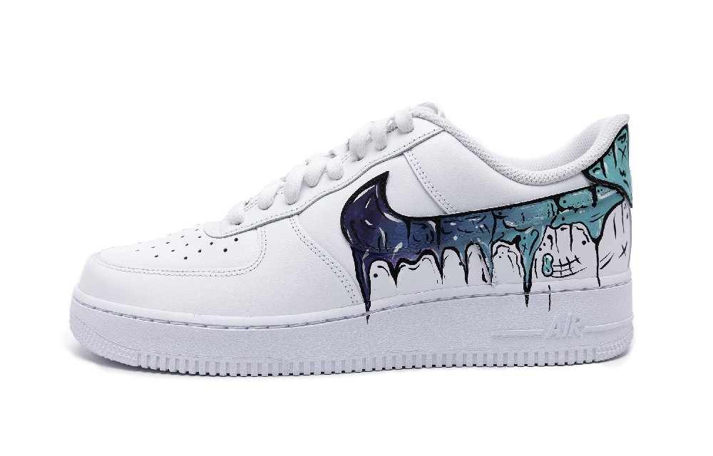 Nike Air Force 1 Skateboard Shoes Men Low-Top Blue/Purple