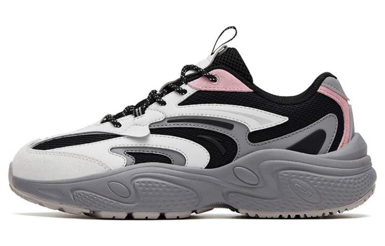 ANTA C37 Series Chunky Sneakers Women's Low-Top Black White Pink