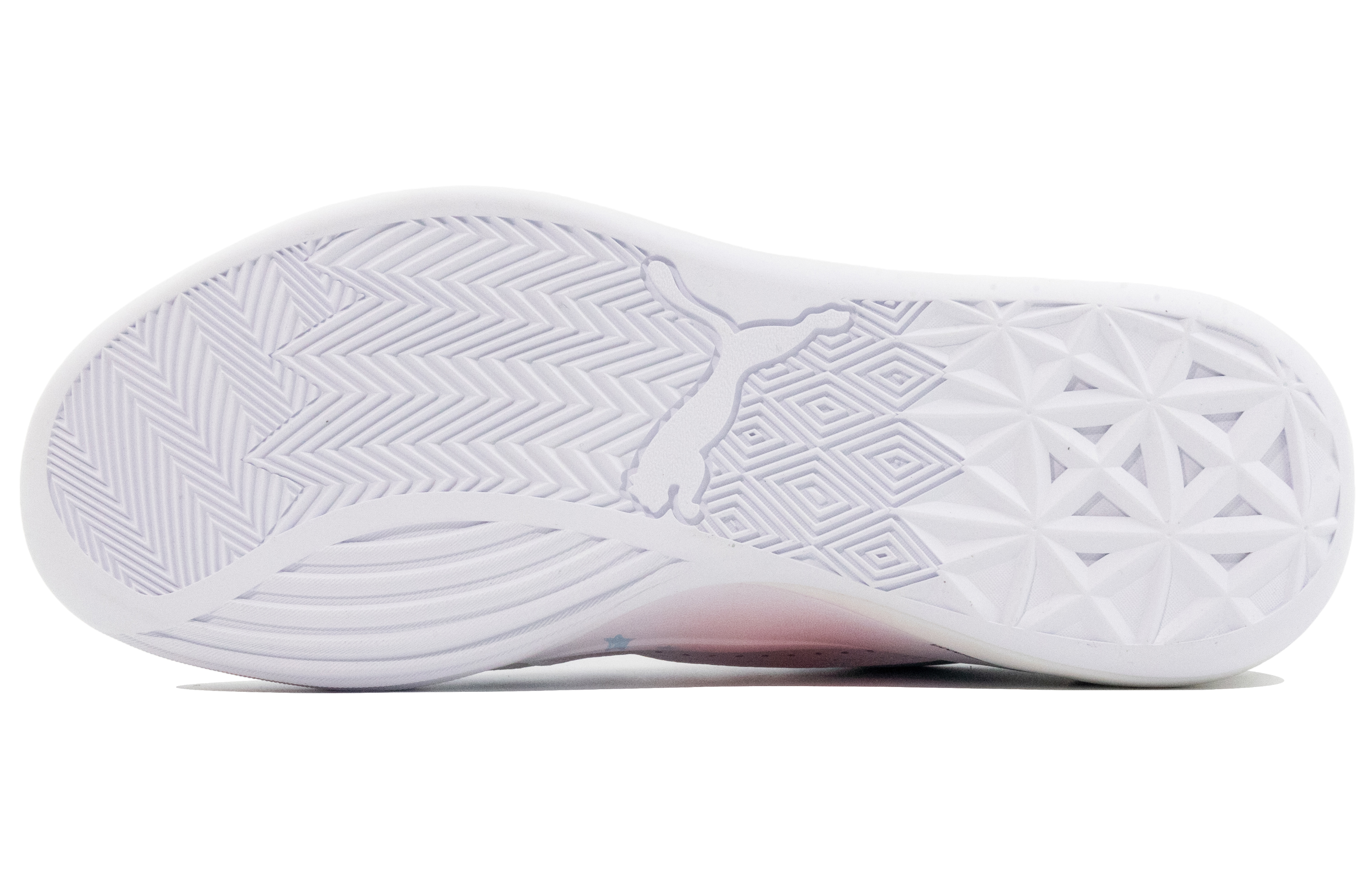 PUMA Clyde Hardwood Team Low Top Basketball Shoes Men's Pink Blue купить в интернет-магазине Yoocart с быстрой доставкой по России.