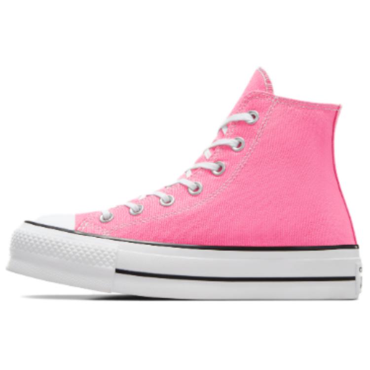 Converse All Star Lift Anti-Slip And Wear-Resistant Lightweight High-Top Canvas Shoes Women's Pink