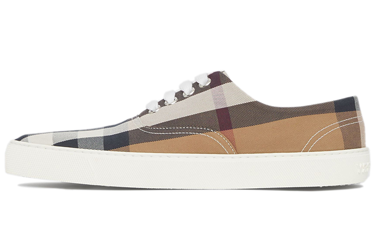 Burberry Bio Low Top Stylish Skateboarding Shoes Women's Birch Brown