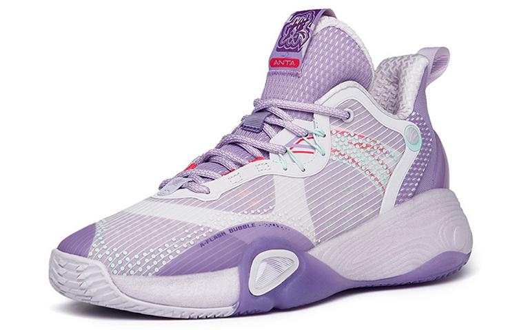 Anta Bubble Bomb Cushioning Anti-Slip Wear-Resistant Breathability Low-Top Performance Basketball Shoes Men's Purple купить в интернет-магазине Yoocart с быстрой доставкой по России.