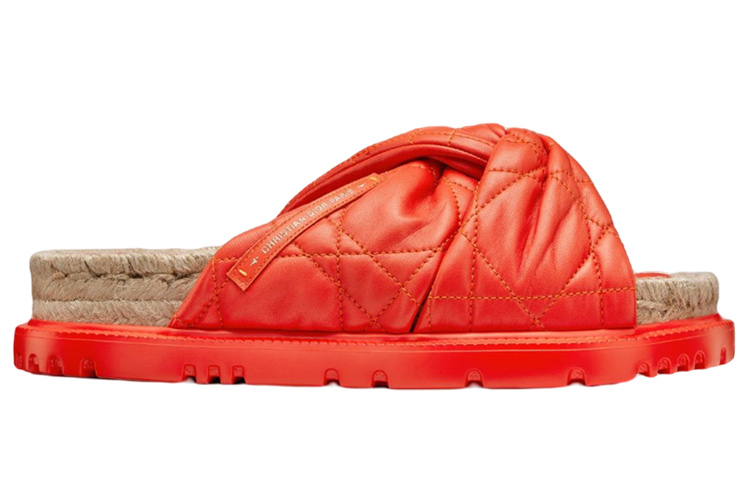 DIOR Dtwist Slide Slippers Women's Orange