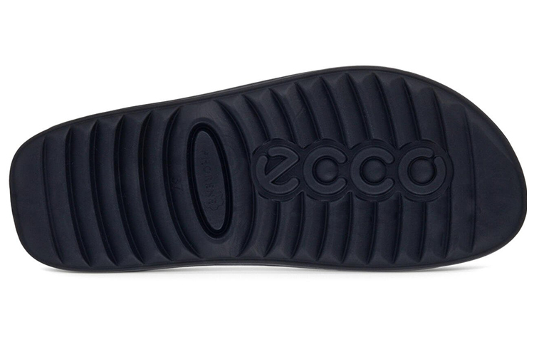 Ecco Rubber Sole Abrasion-Resistant Slide Slippers Women's Black купить в интернет-магазине Yoocart с быстрой доставкой по России.