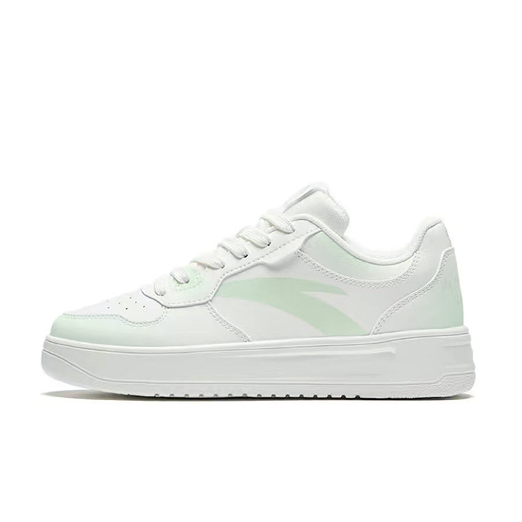 Anta Relaxed Anti Slip Wear Resistant Low Top Skateboard Shoes Unisex Cyan