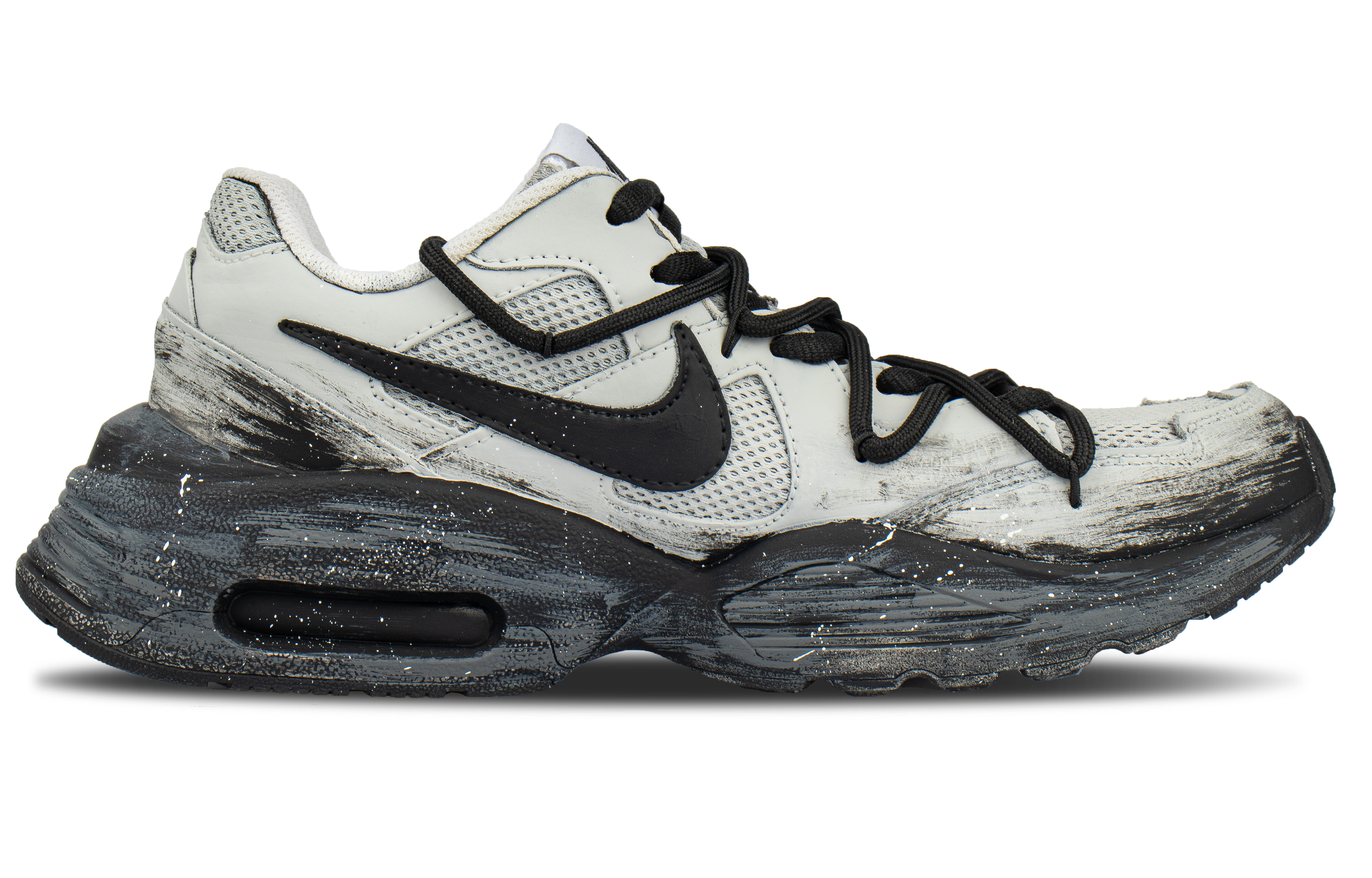 Nike Air Max Fusion Cushioning Low top Casual Shoes Unisex Black