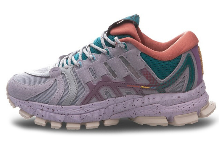 LiNing Beyond Infinity Cushioned Wear-Resistant Support Low-Top Casual Shoes Women's Gray Green