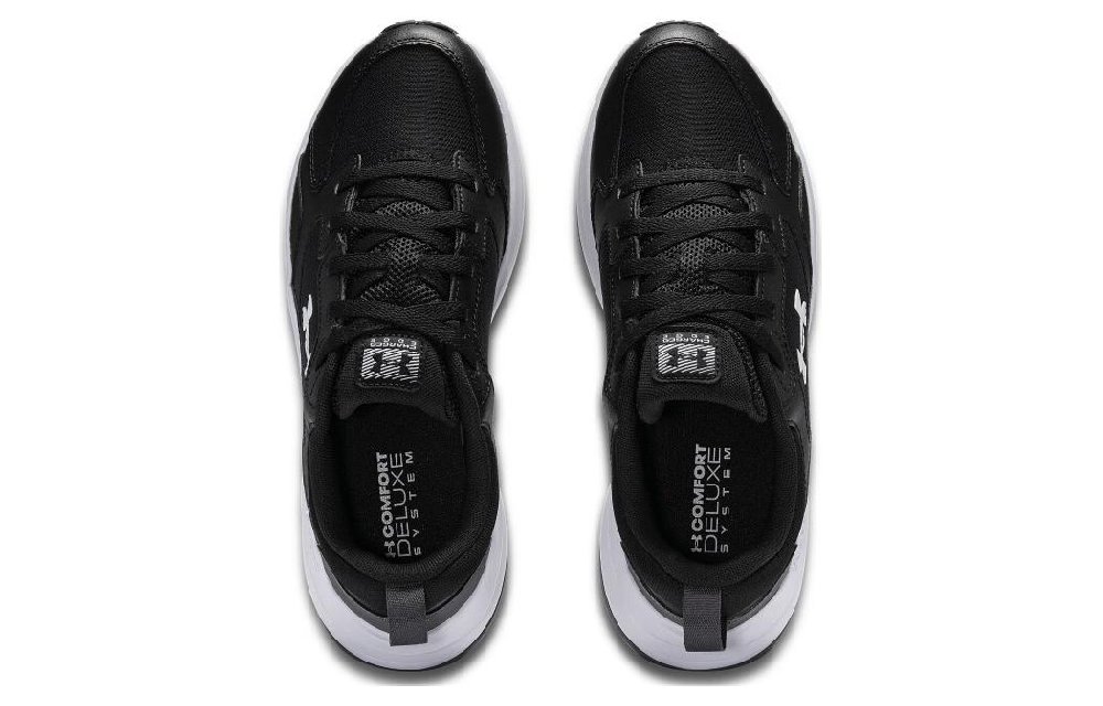 Under Armour Charged Edge Wear-Resistant Low-Top Training Shoes Men's Black White