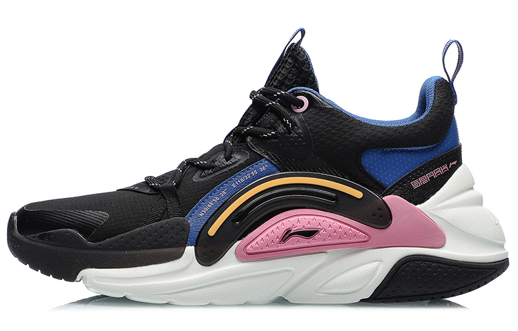 LINING Spark Casual Shoes Women's Low top Black/Blue/Pink