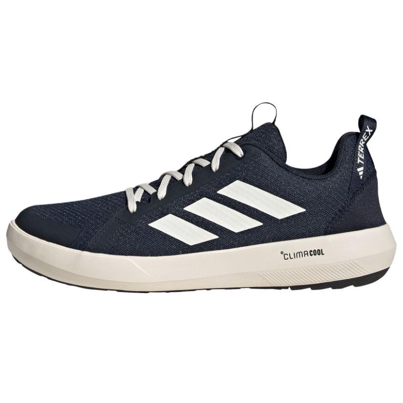Adidas Terrex Boat Breathable And Lightweight Low Top Hiking Shoes Unisex Dark Blue