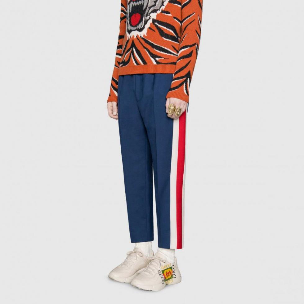 GUCCI Rhyton Leather Sneaker 'Vintage Logo' купить в интернет-магазине Yoocart с быстрой доставкой по России.