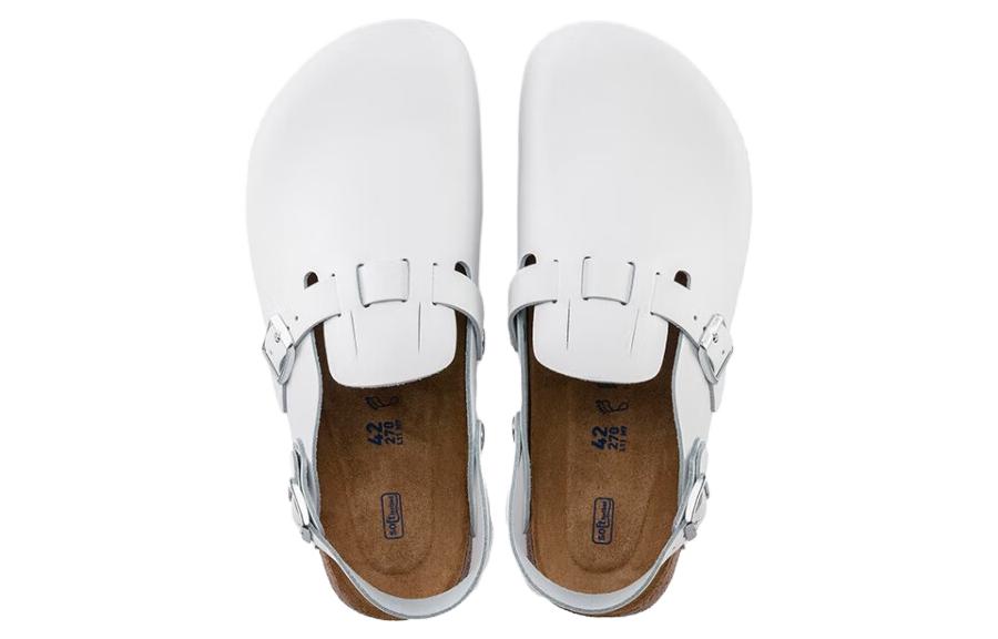 Birkenstock Kay Sl Natural Leather Sandals 'White'