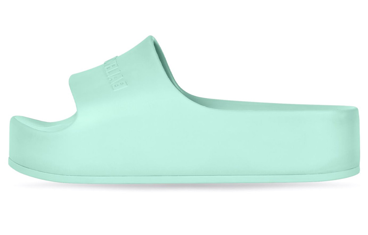 Balenciaga Chunky Slides 'Aqua Green' Women's