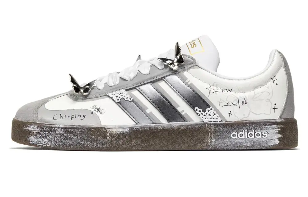 Adidas VL Court 2.0 Skateboard Shoes Unisex Low top White