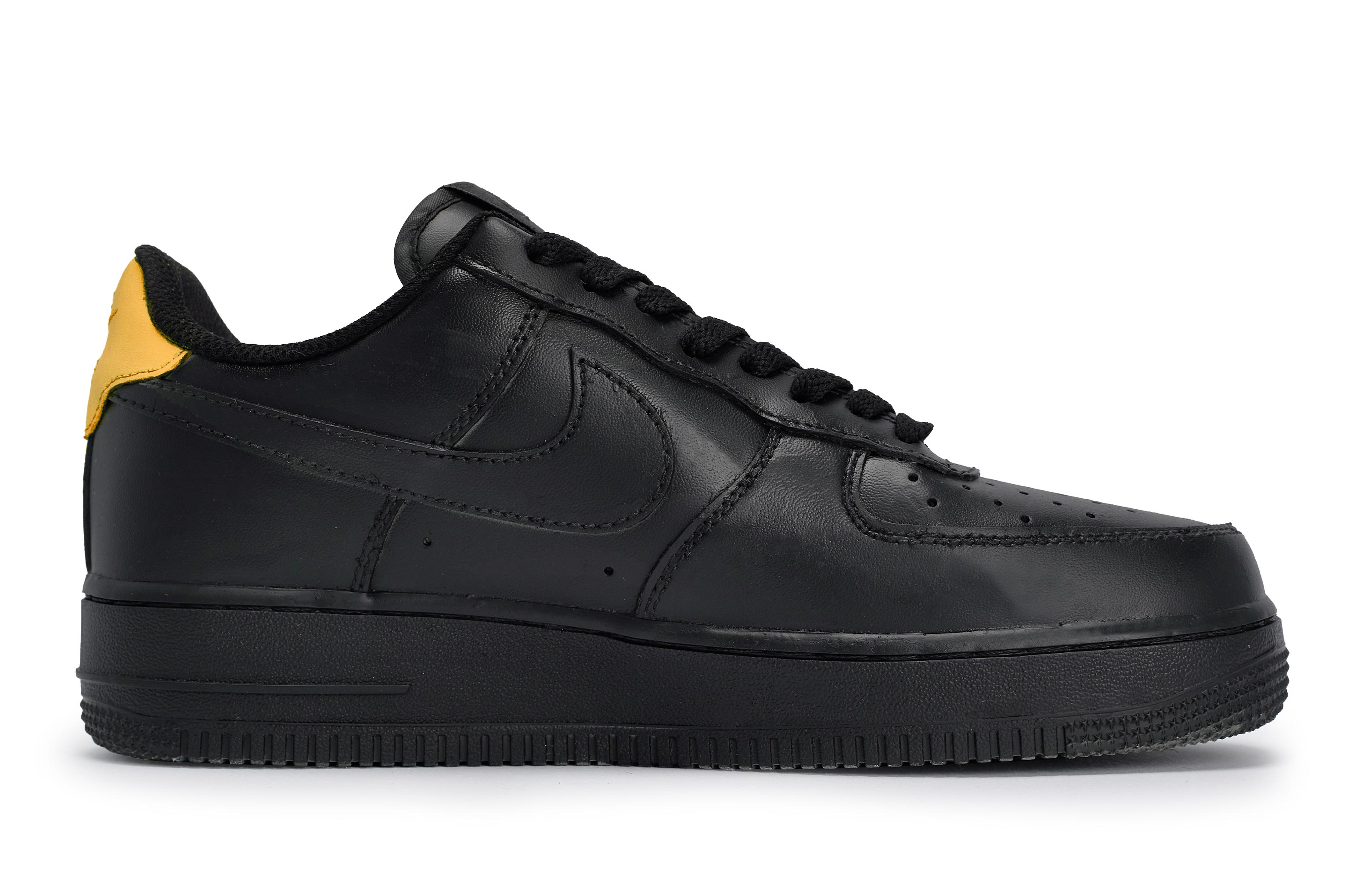 Nike Air Force 1 Anti-Slip Wear-Resistant Low-Top Skateboard Shoes Unisex Black Orange купить в интернет-магазине Yoocart с быстрой доставкой по России.