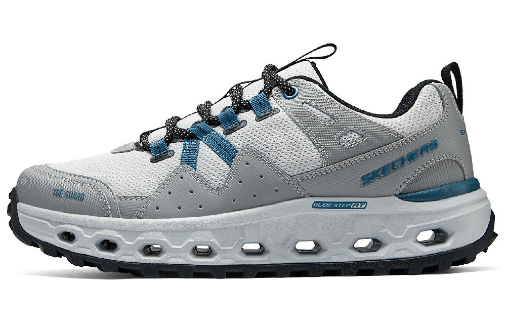 Skechers Cloud Sea Cushioned Slip-Resistant Low-Top Running Shoes Men's Gray