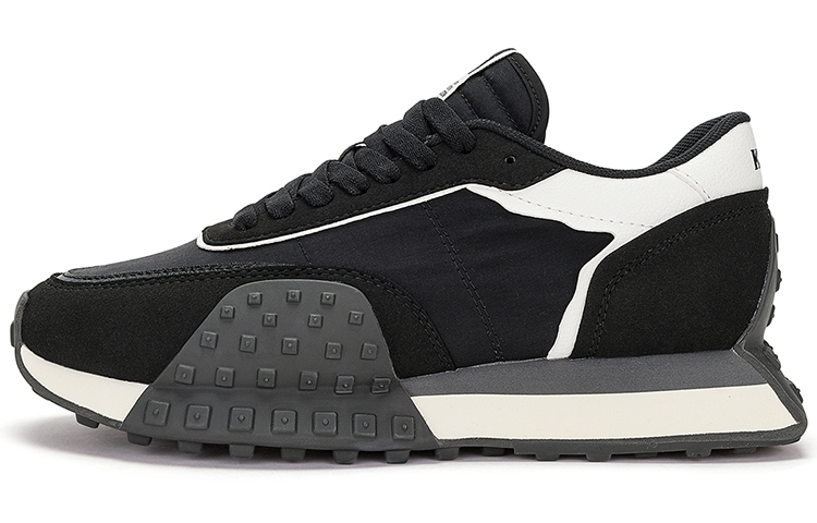 Kappa Low-Top Running Shoes Unisex Black White