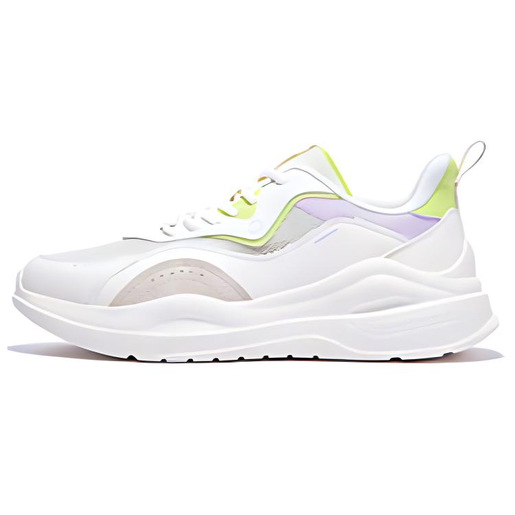 361° Wear-resistant Non-slip And Breathable Low-Top Sprint Running Shoes Women's White Purple Green