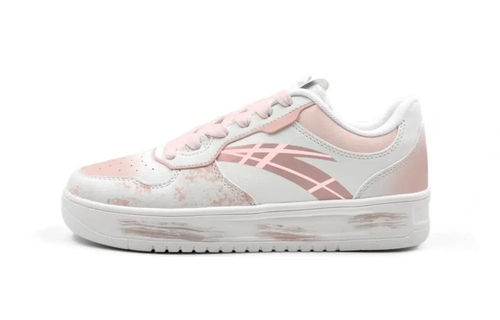 Anta Relaxed Cushioning, Wear Resistant Low top Skateboard Shoes Women's Pink