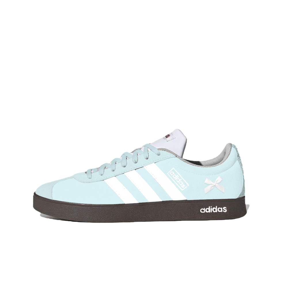 Adidas VL COURT 2.0 Cushioning, Wear Resistant Low Top Skateboard Shoes Unisex White