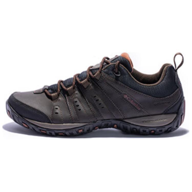 Columbia Cushioned Slip-Resistant Low-Top Trekking Shoes Men's Dark Umber