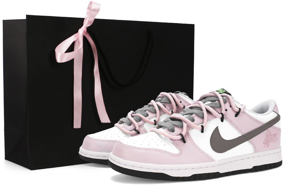 Nike Dunk Slip-Resistant Low-Top Skateboard Shoes Women's Pink