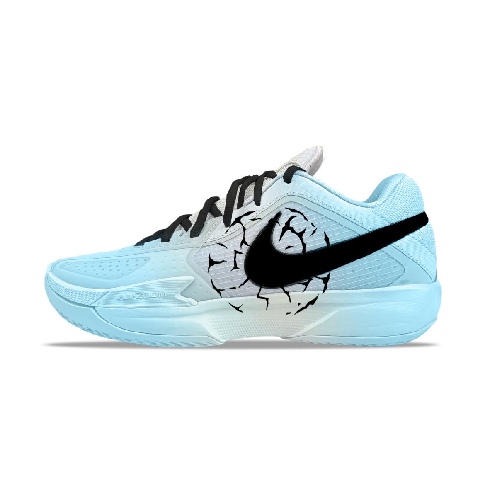 Nike GT Cut Cross BNK Crack, Field Elf, Heart's Faith Abrasion Resistant Low Top Basketball Shoes Men's Blue Black