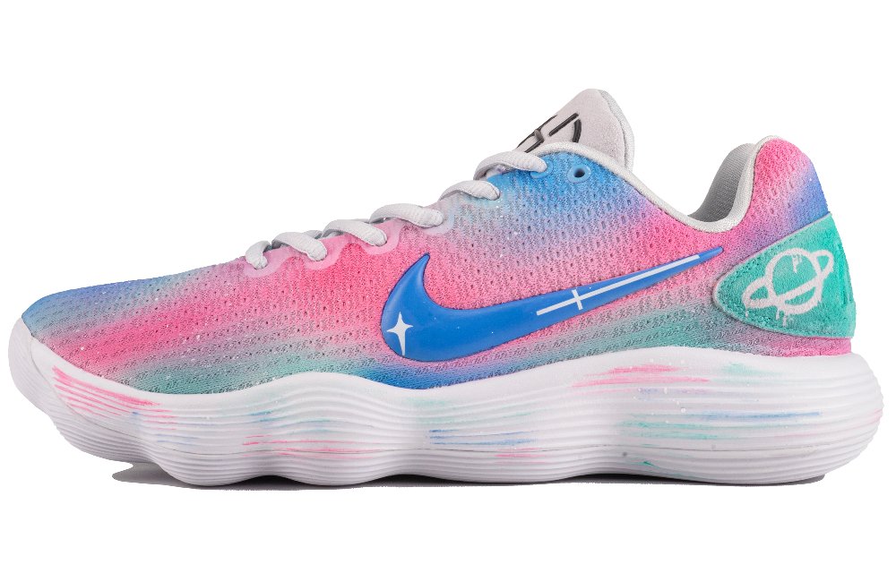 Nike Hyperdunk 2017 Low Top Basketball Shoes Unisex Pink Blue