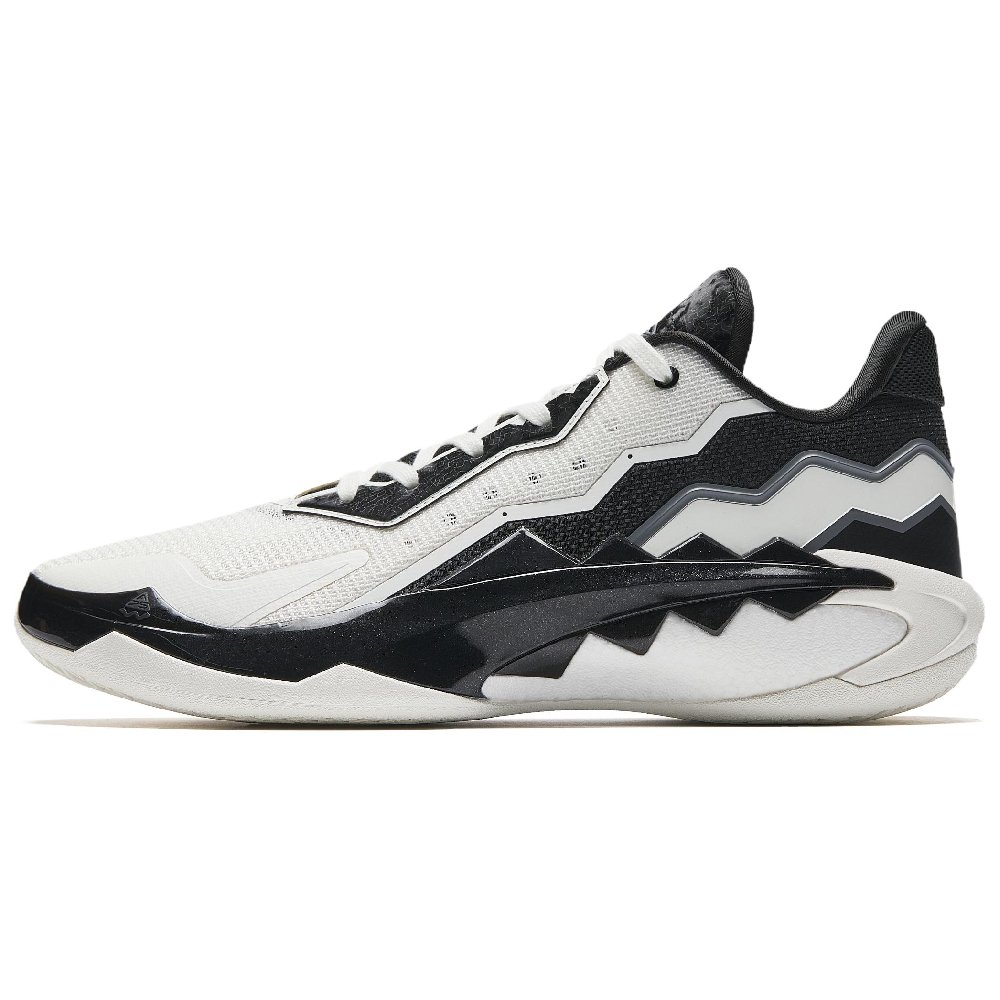 Anta Cushioning, Wear Resistant Low Top Basketball Shoes Men's White Black