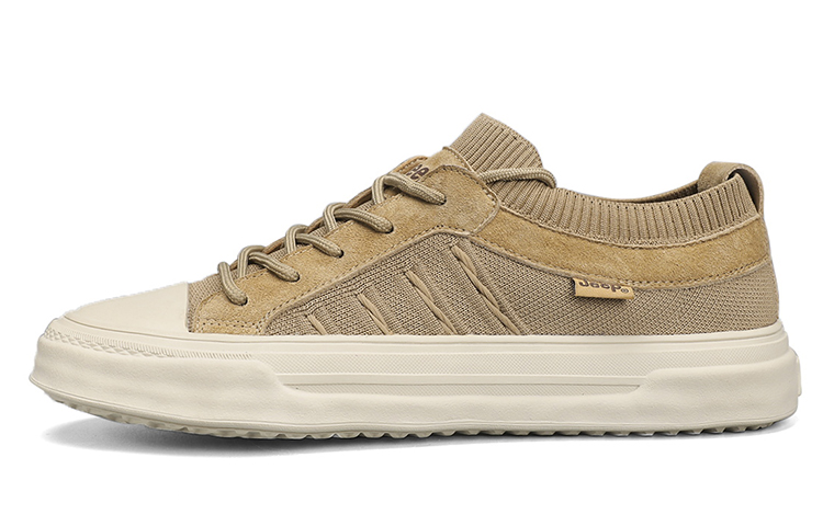 Jeep Low Top Skateboard Shoes Men's Khaki