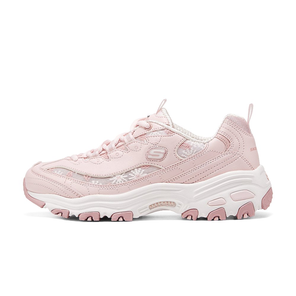 Skechers D'LITES 1.0 Low Top Chunky Sneakers Women's Light Pink