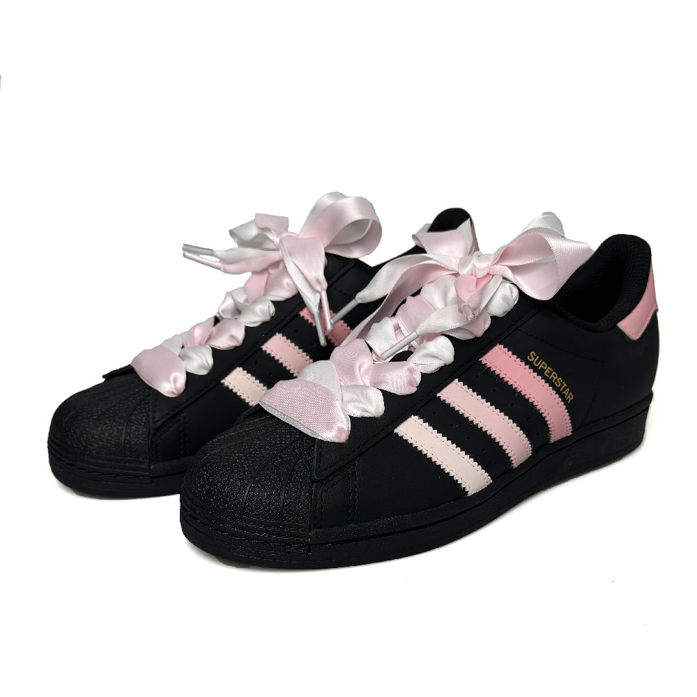 Adidas Originals SUPERSTAR Slip-Resistant Low-Top Skateboard Shoes Unisex Black Pink