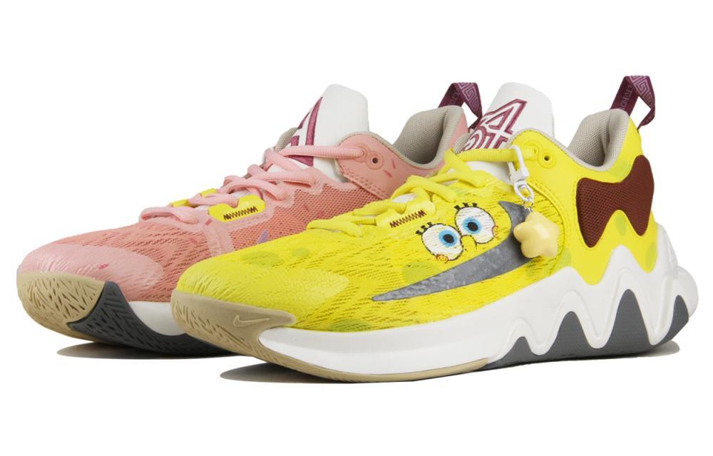 Nike Giannis Immortality 2 Slip-Resistant Low-Top Basketball Shoes Unisex Yellow Pink