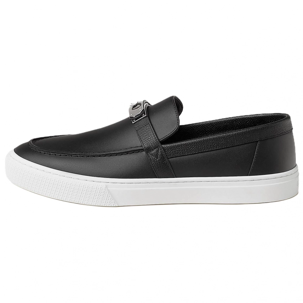 HERMES Game Casual Shoes Men's Black